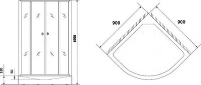 Душевой уголок Grossberg PB 69
