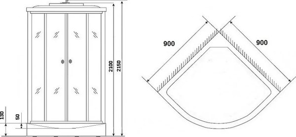 Душевая кабина Grossberg PB 99