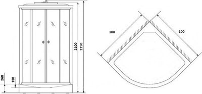 Душевая кабина Grossberg TM 313