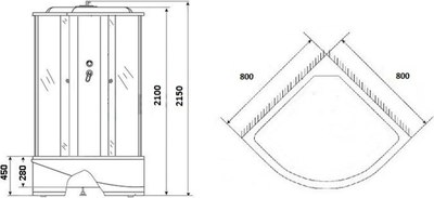 Душевая кабина Grossberg TM 708 N