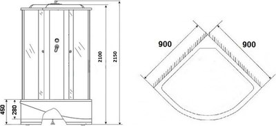 Душевая кабина Grossberg TM 709