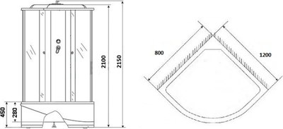 Душевая кабина Grossberg TM 712 L