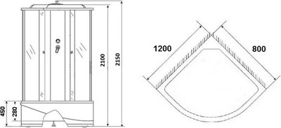Душевая кабина Grossberg TM 712 R
