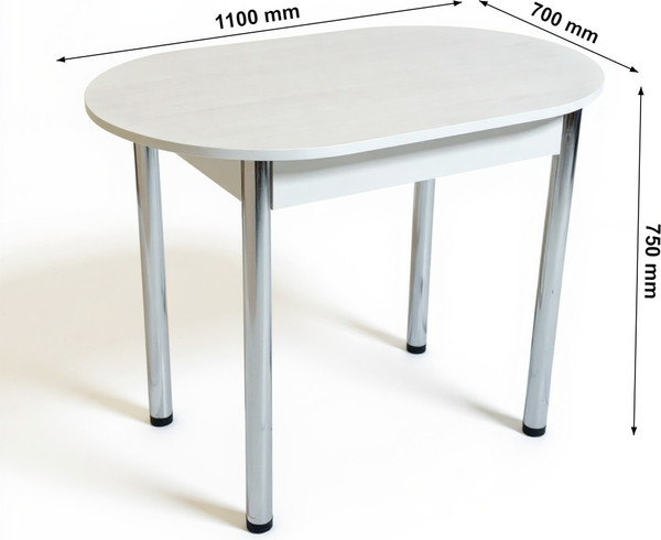 Обеденный стол СВД Юнио 110х70 / 010О.Д1.Х