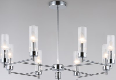 Люстра Ambrella LH55152/8 CH/CL (хром/прозрачный) - фото