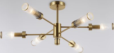 Люстра Ambrella LH55161/6 BS/CL (латунь/прозрачный) - фото