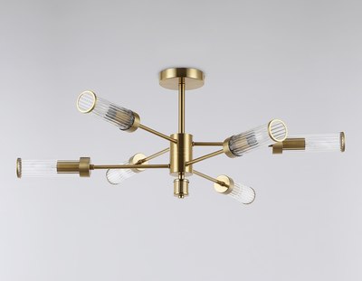 Люстра Ambrella LH55161/6 BS/CL (латунь/прозрачный)