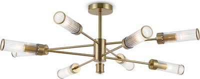 Люстра Ambrella LH55162/8 BS/CL (латунь/прозрачный)