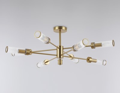 Люстра Ambrella LH55162/8 BS/CL (латунь/прозрачный)