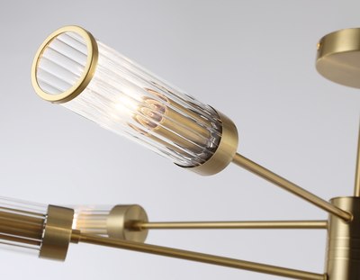 Люстра Ambrella LH55162/8 BS/CL (латунь/прозрачный)