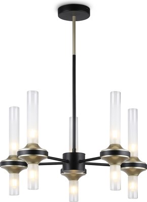 Люстра Ambrella LH55351/10 BK/CGD/CL (черный/золото/прозрачный)