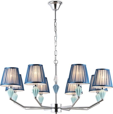 Люстра Ambrella LH75063/8 CH/DB (хром/темно-синий)