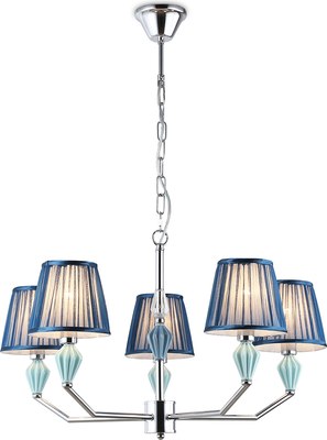 Люстра Ambrella LH75061/5 CH/DB (хром/темно-синий)