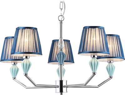 Люстра Ambrella LH75061/5 CH/DB (хром/темно-синий)