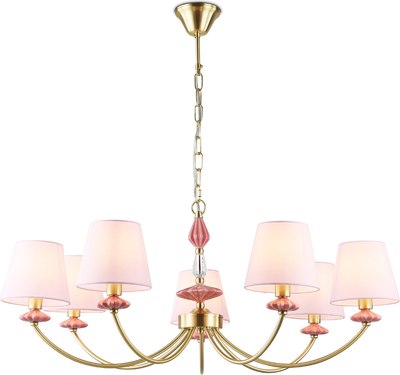 Люстра Ambrella LH75025/7 GD/PI (золото/розовый)