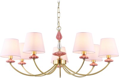 Люстра Ambrella LH75025/7 GD/PI (золото/розовый)