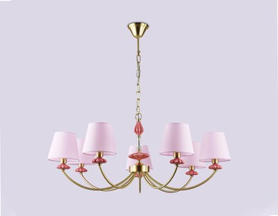 Люстра Ambrella LH75025/7 GD/PI (золото/розовый)