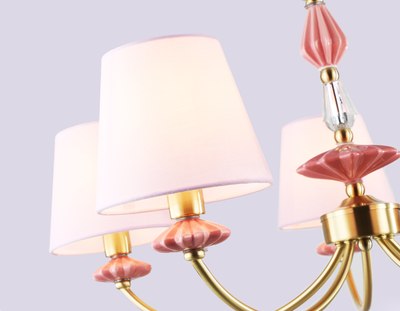 Люстра Ambrella LH75024/5 GD/PI (золото/розовый)