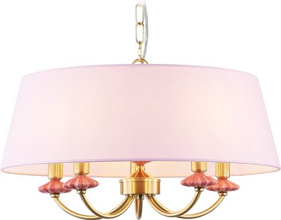 Люстра Ambrella LH75021/5 GD/PI (золото/розовый)