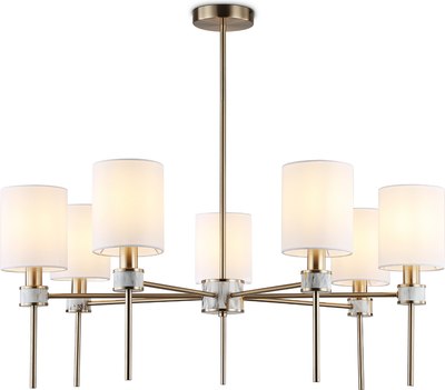 Люстра Ambrella LH72373/7 DBS/WH (темная латунь/белый)