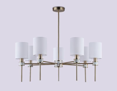Люстра Ambrella LH72373/7 DBS/WH (темная латунь/белый)