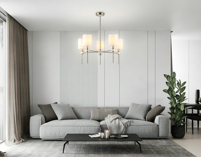 Люстра Ambrella LH72371/5 DBS/WH (темная латунь/белый)