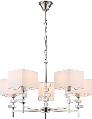 Люстра Ambrella LH71321/5 SN/WH (никель/белый)