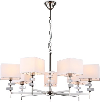 Люстра Ambrella LH71323/7 SN/WH (никель/белый)