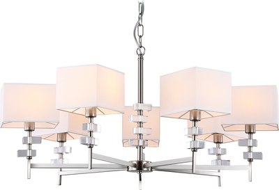 Люстра Ambrella LH71323/7 SN/WH (никель/белый)