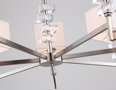 Люстра Ambrella LH71323/7 SN/WH (никель/белый)