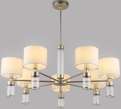 Люстра Ambrella LH71303/7 CGD/WH (золото/белый) - фото