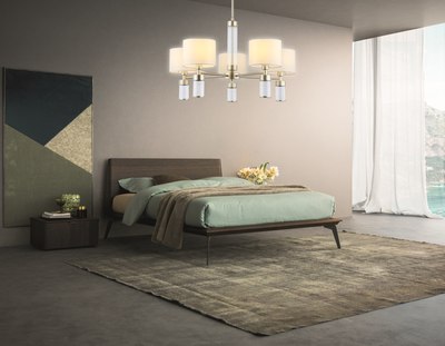 Люстра Ambrella LH71301/5 CGD/WH (золото/белый)