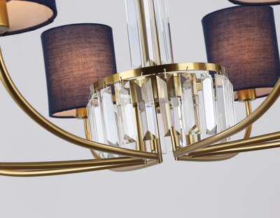 Люстра Ambrella LH71273/8 BS/DB (латунь/темно-синий)