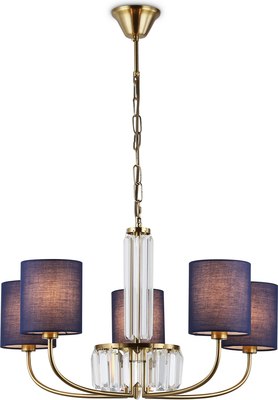 Люстра Ambrella LH71271/5 BS/DB (латунь/темно-синий)