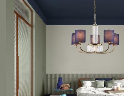 Люстра Ambrella LH71271/5 BS/DB (латунь/темно-синий)