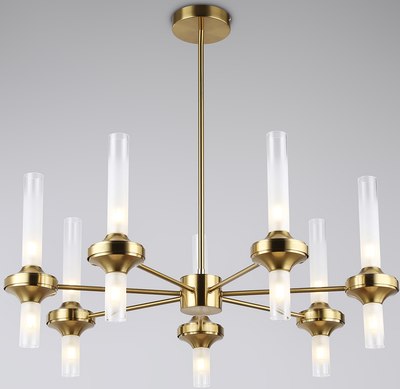 Люстра Ambrella LH55360/14 BS/CL (латунь/прозрачный) - фото