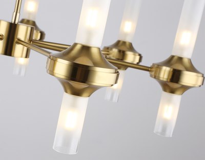 Люстра Ambrella LH55360/14 BS/CL (латунь/прозрачный)