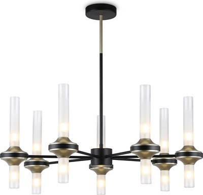 Люстра Ambrella LH55353/14 BK/CGD/CL (черный/золото/прозрачный)