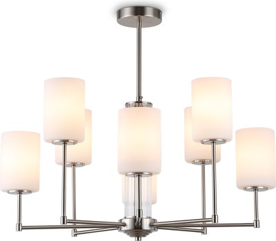 Люстра Ambrella LH56213/8 SN/FR (никель/белый матовый)