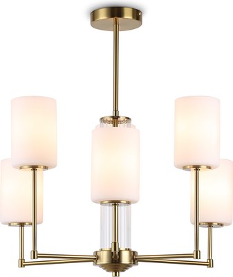 Люстра Ambrella LH56215/6 BS/FR (латунь/белый матовый)