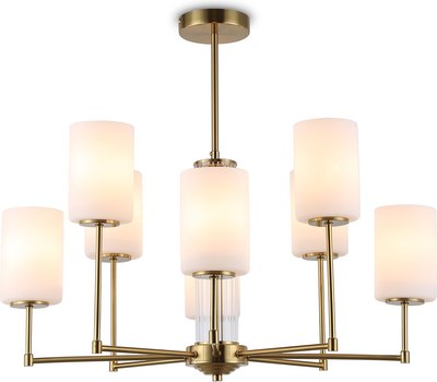 Люстра Ambrella LH56217/8 BS/FR (латунь/белый матовый)