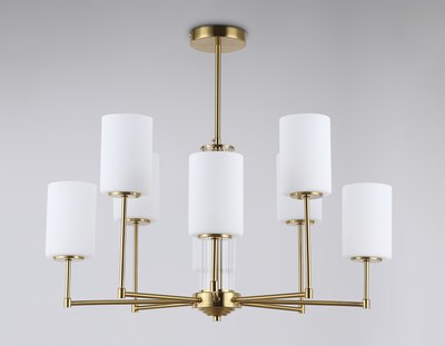 Люстра Ambrella LH56217/8 BS/FR (латунь/белый матовый)