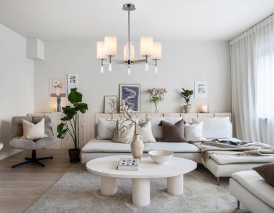 Люстра Ambrella LH56251/5 SN/FR (никель/белый матовый)