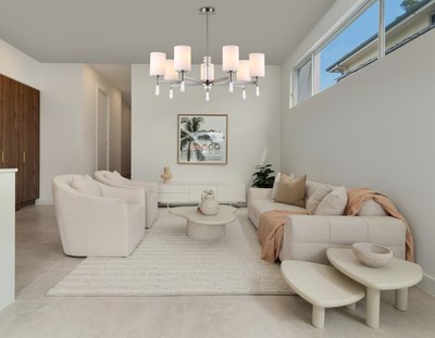 Люстра Ambrella LH56253/7 SN/FR (никель/белый матовый)