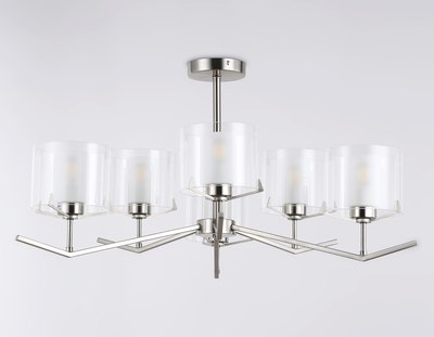 Люстра Ambrella LH57002/6 SN/FR (никель/белый матовый)
