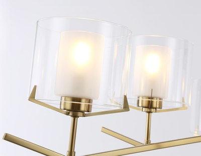 Люстра Ambrella LH57008/6 BS/FR (латунь/белый матовый)