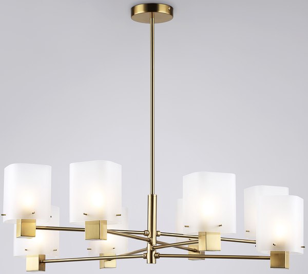 Люстра Ambrella LH57033/8 BS/SM (латунь/дымчатый) - фото