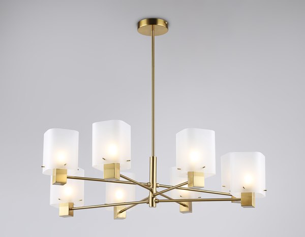 Люстра Ambrella LH57033/8 BS/SM (латунь/дымчатый)