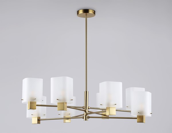 Люстра Ambrella LH57033/8 BS/SM (латунь/дымчатый)