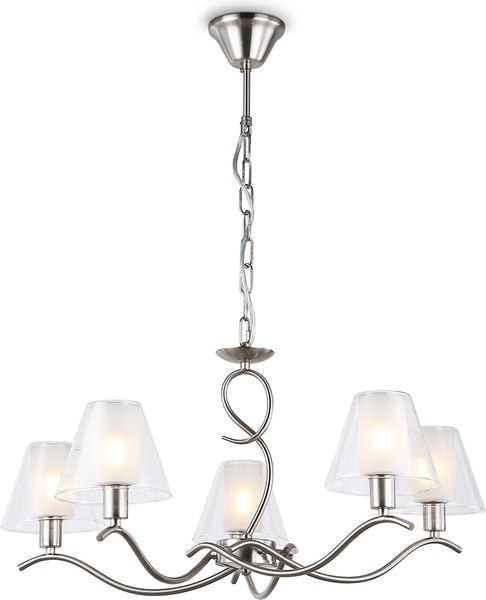 Люстра Ambrella LH57081/5 SN/FR (никель/белый матовый)